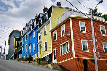 Image showing Colorful houses in St. John's