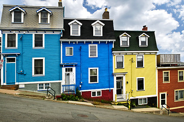 Image showing Colorful houses in St. John's