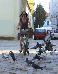 Image showing Urban cycling