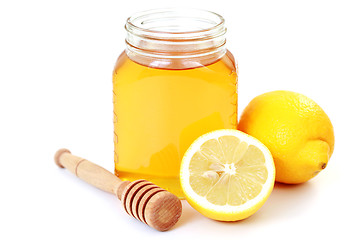 Image showing honey and lemon