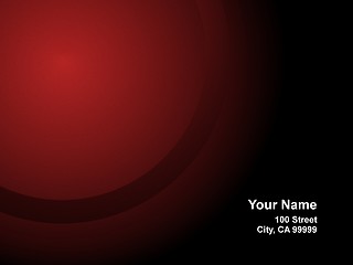 Image showing Business Card Red