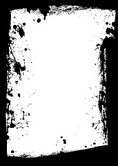 Image showing black grunge border splat