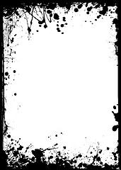 Image showing thin grunge border