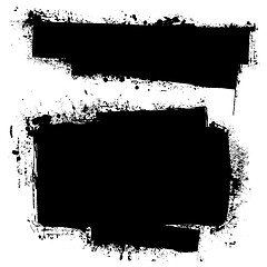 Image showing grunge black ink banner