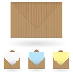 Image showing envelopes brown