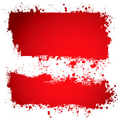 Image showing blood red ink banner