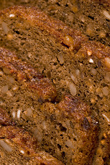 Image showing  freshly baked whole 7-grain bread