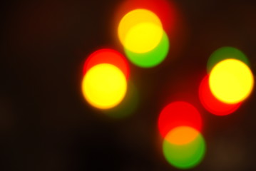 Image showing Christmas lights glowing (blur motion background)