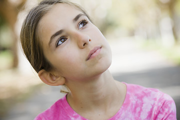 Image showing Portrait of Tween Girl