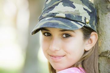 Image showing Portrait of Smiling Tween Girl