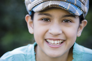 Image showing Portrait Of Smiling Tween Girl