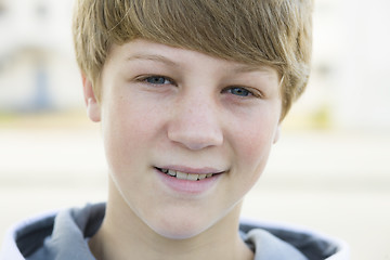 Image showing Boy Smiling To Camera