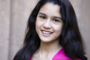 Image showing Portrait Of Teen Girl Smiling