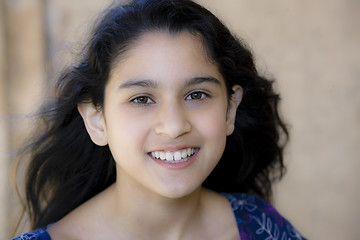 Image showing Portrait Of Teen Girl Smiling