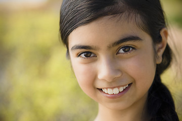 Image showing Portrait of Smiling Girl