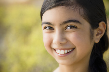 Image showing Portrait of Smiling Girl