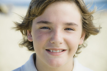 Image showing Portrait of Smiling Boy