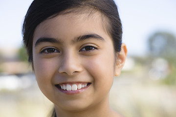 Image showing Portrait of Smiling Girl