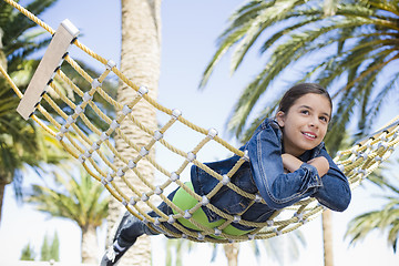 Image showing Girl on Hammock