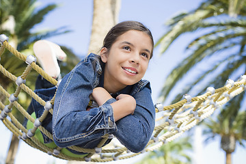 Image showing Girl On Hammock