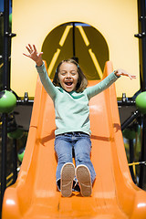 Image showing Girl On Slide