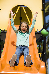 Image showing Girl On Slide