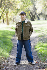 Image showing Young Boy in Park