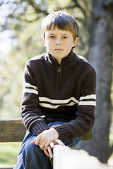 Image showing Young Boy in Park