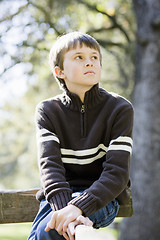 Image showing Young Boy in Park