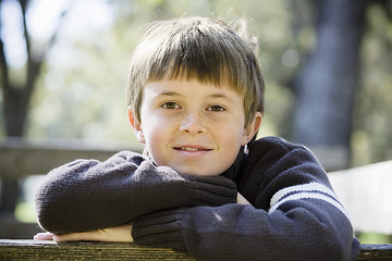 Image showing Young Boy in Park