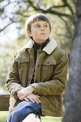 Image showing Young Boy in Park