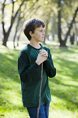 Image showing Young Boy in Park