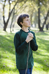 Image showing Young Boy in Park