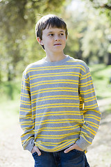 Image showing Young Boy in Park