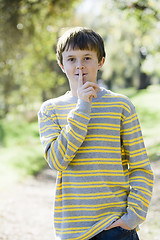 Image showing Young Boy in Park