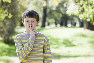 Image showing Young Boy in Park