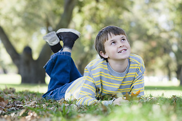 Image showing Young Boy in Park