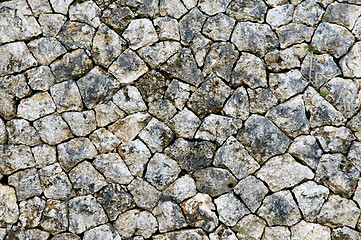 Image showing Irregular stone wall