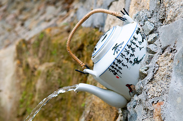 Image showing Teapot in wall