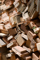 Image showing Stack of woods