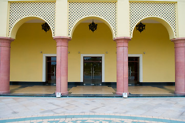 Image showing The antique architecture with arches