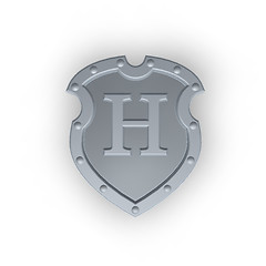 Image showing shield with letter H