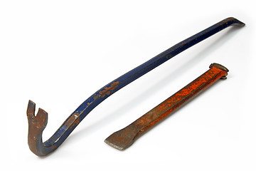 Image showing Crowbar and chisel