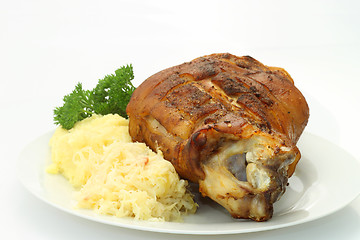 Image showing Bavarian knuckle of pork