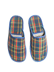 Image showing Checked slippers