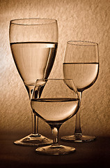 Image showing Three glasses