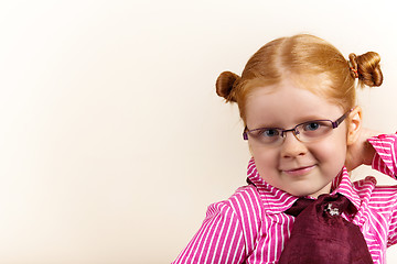 Image showing Portrait of cute elegant redhead girl