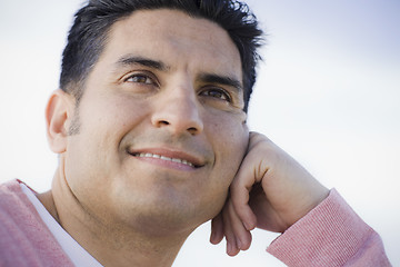 Image showing Portrait of Man Smiling Outdoors