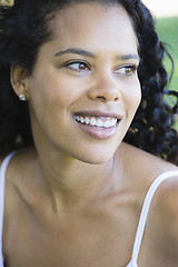 Image showing Smiling African American Woman 