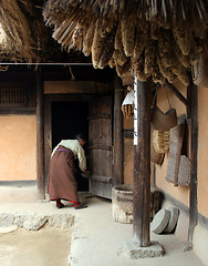 Image showing Korean woman cleaning